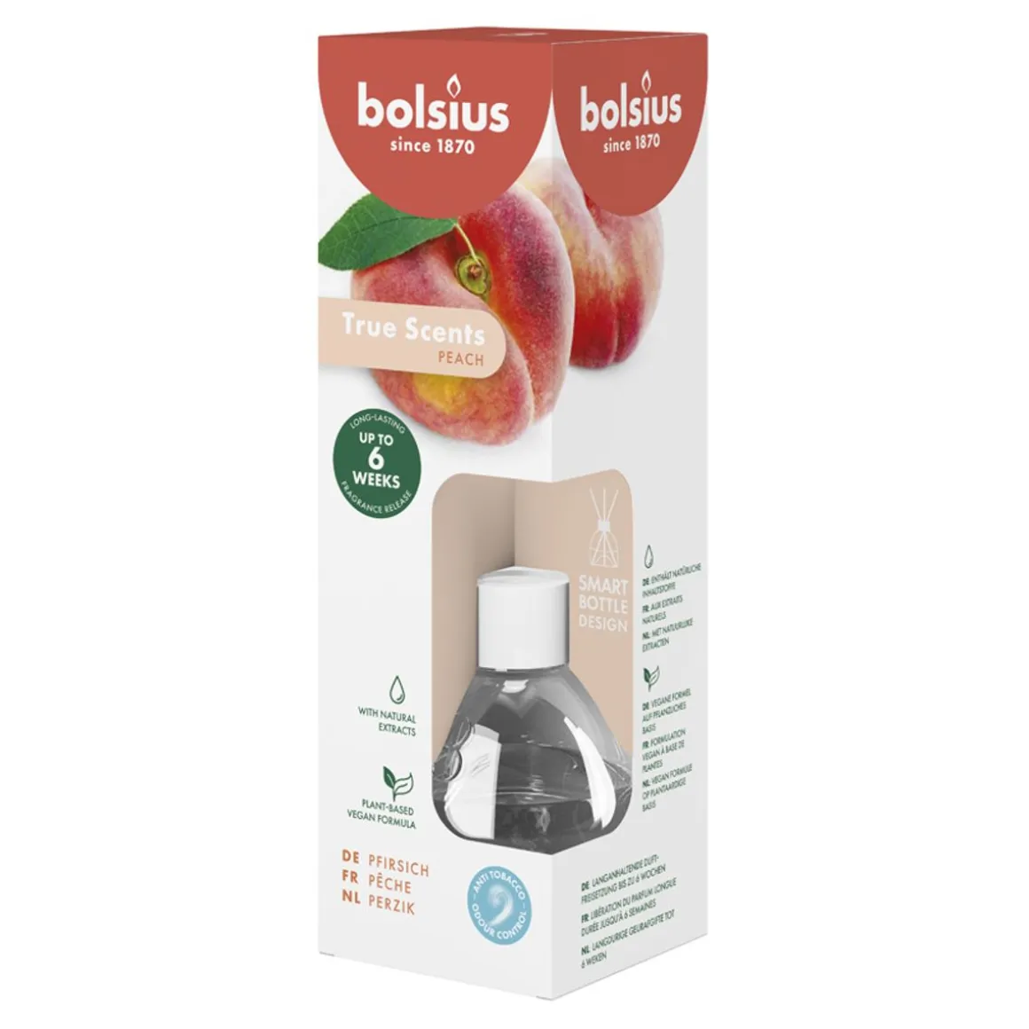 BOLSIUS TUOKSUTIKKU 60ML PEACH