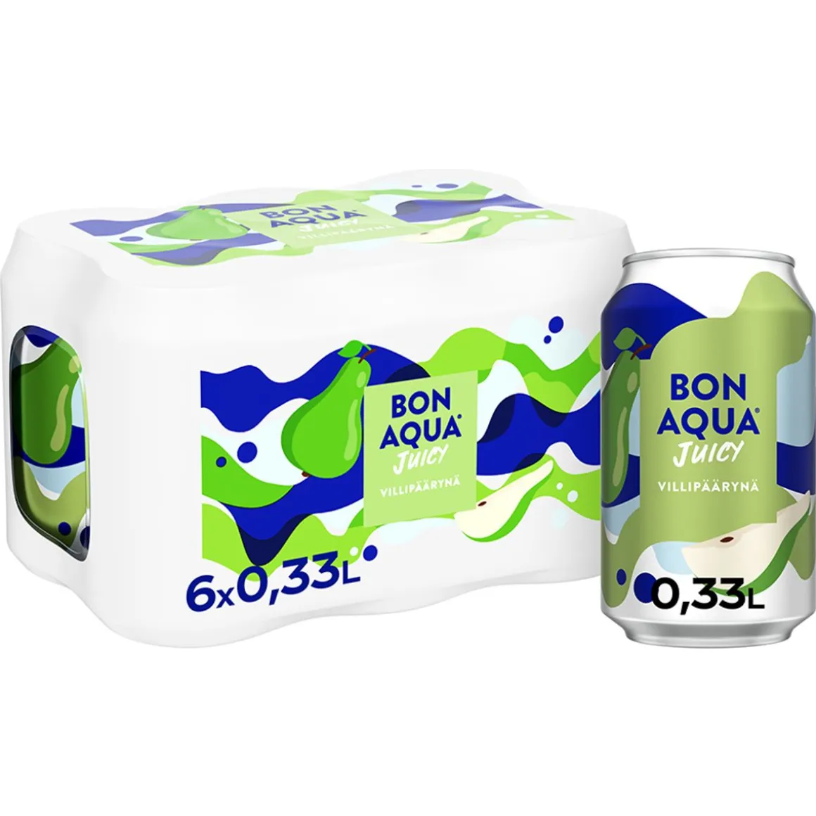 BONAQUA+ JUICY VILLIPÄÄRYNÄ 0,33 TLK 6-PACK 1,98 L