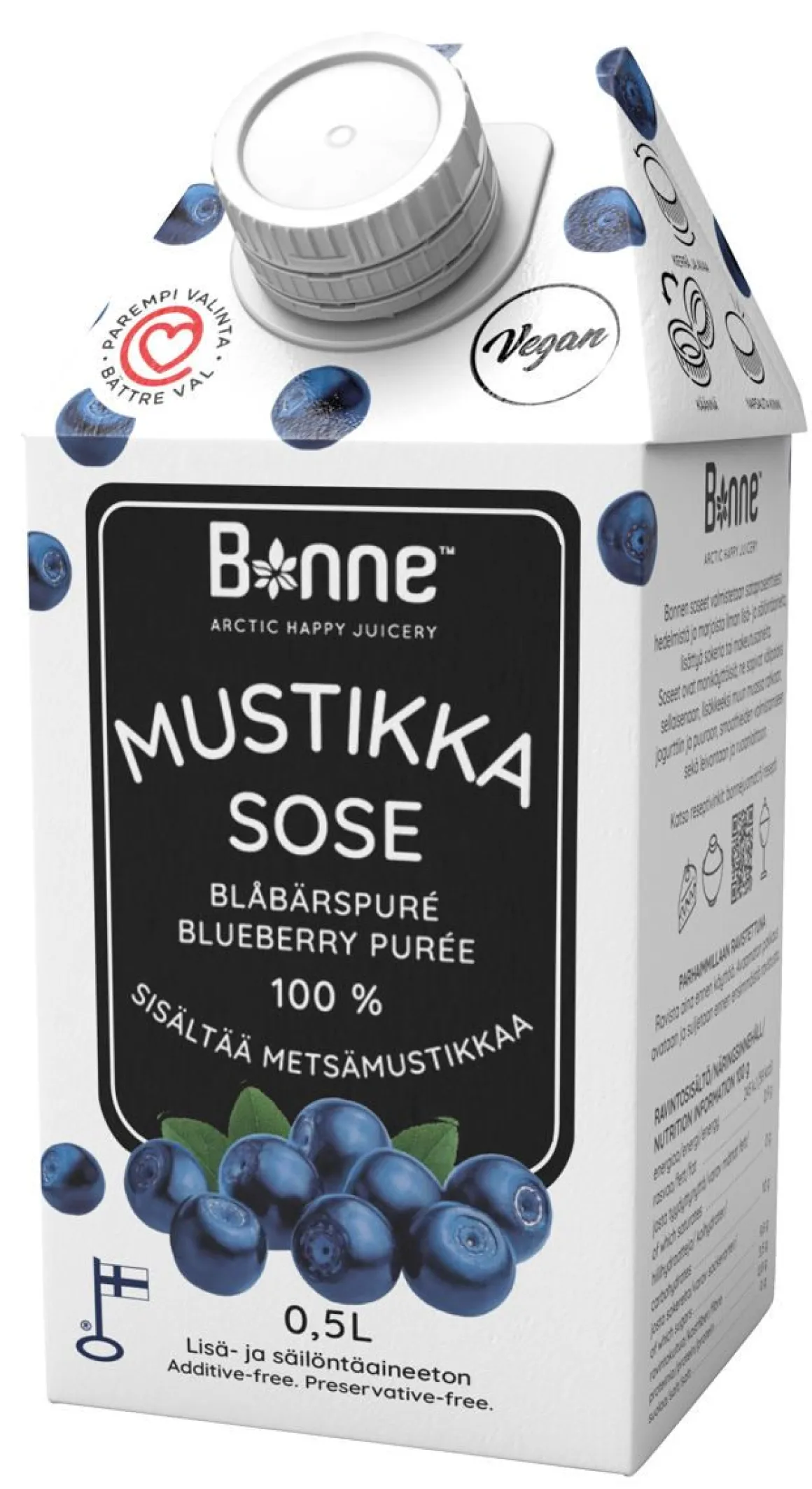 BONNE MUSTIKKASOSE PREMIUM 100% 500 ML