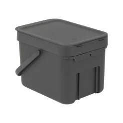 BRABANTIA SORT & GO 6 L ROSKA-ASTIA SEINÄKIINNITYS GREY