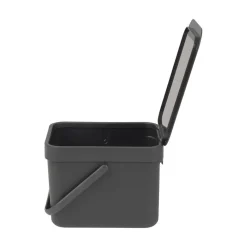 BRABANTIA SORT & GO 6 L ROSKA-ASTIA SEINÄKIINNITYS GREY