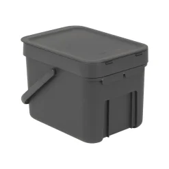 BRABANTIA SORT & GO 6 L ROSKA-ASTIA SEINÄKIINNITYS GREY