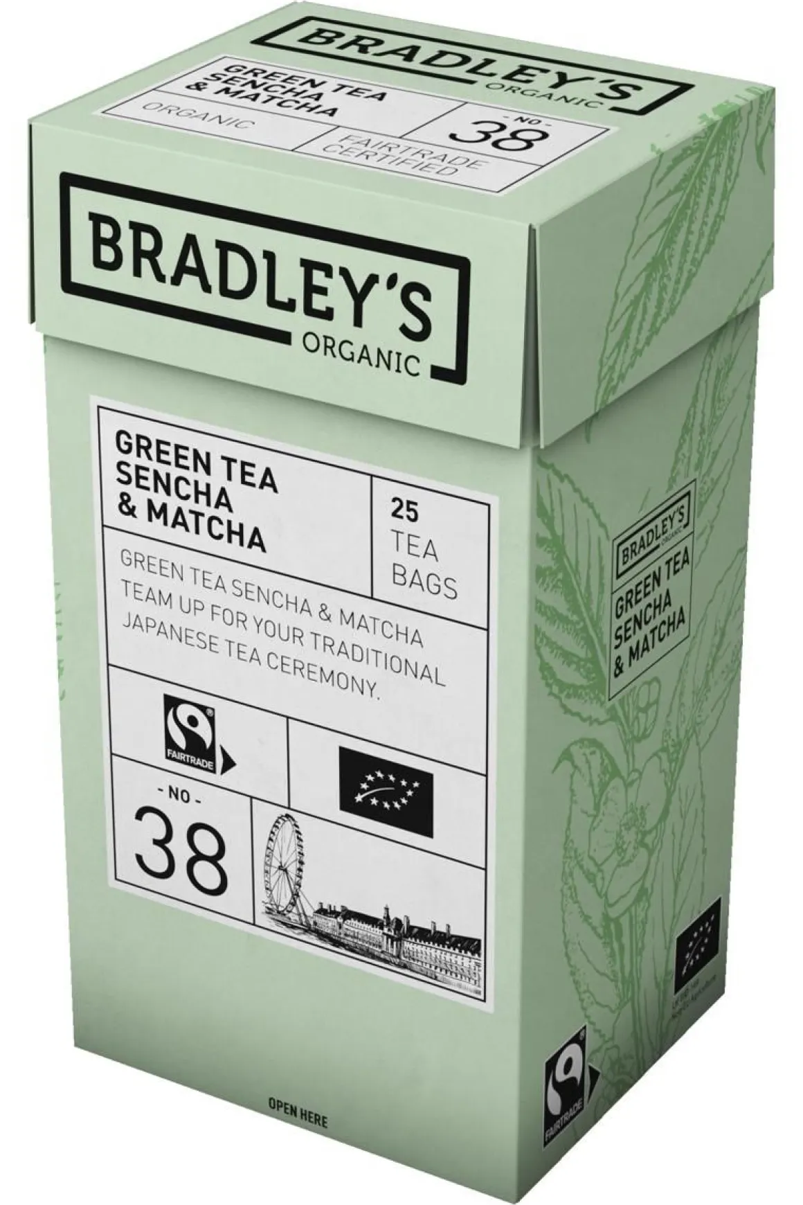 BRADLEY'S GREEN TEA SEN MATC LUOMU 25KPL 37,5 G