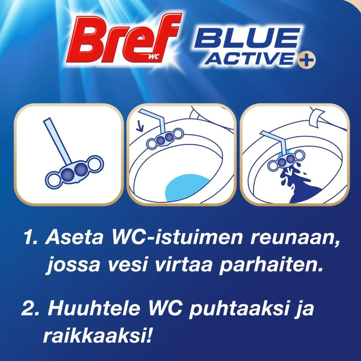 BREF BLUE ACTIVE CHLORINE DUO WC-RAIKASTIN 2-PACK 100 G