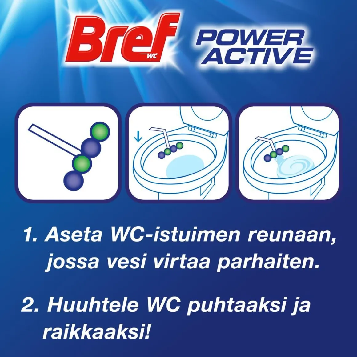 BREF POWER ACTIVE PINE DUO WC-RAIKASTIN 2-PACK 100 G