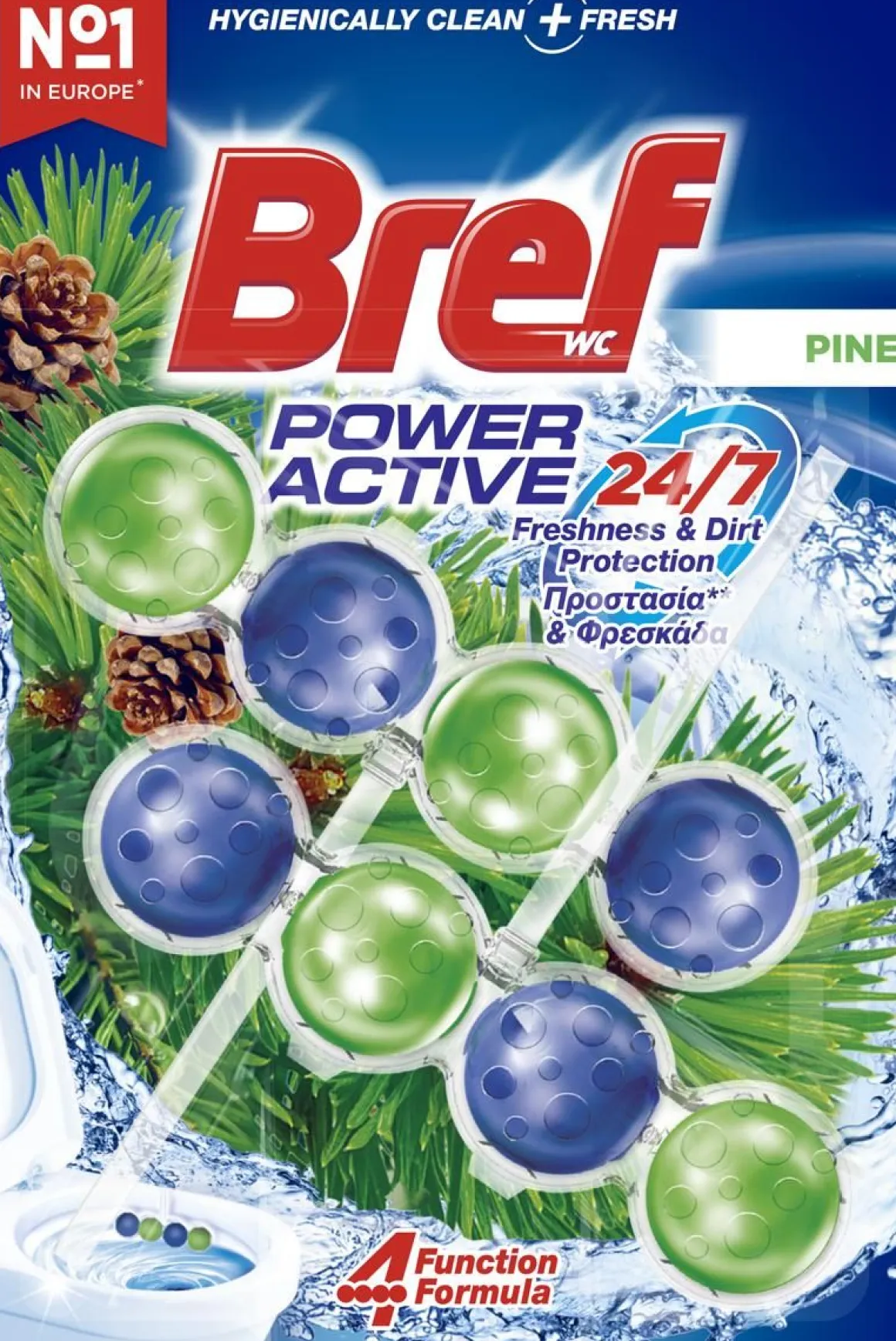 BREF POWER ACTIVE PINE DUO WC-RAIKASTIN 2-PACK 100 G