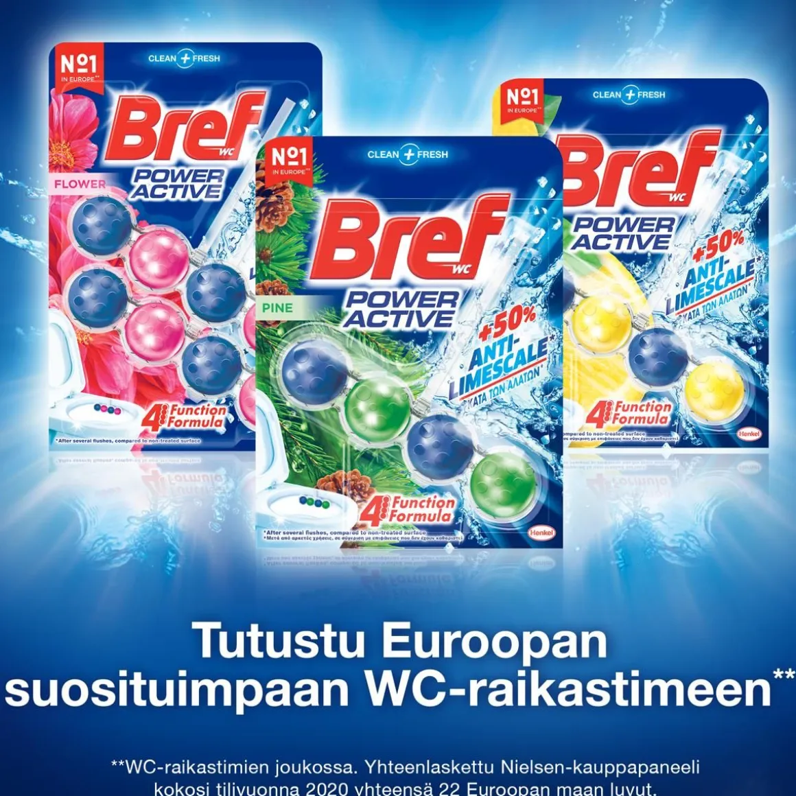 BREF POWER ACTIVE PINE DUO WC-RAIKASTIN 2-PACK 100 G