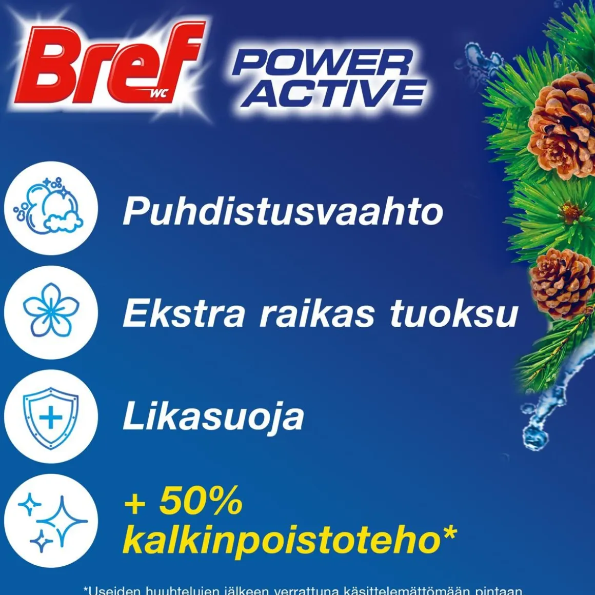 BREF POWER ACTIVE PINE DUO WC-RAIKASTIN 2-PACK 100 G