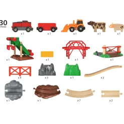 BRIO MAATILAN ELÄIMET RATASETTI