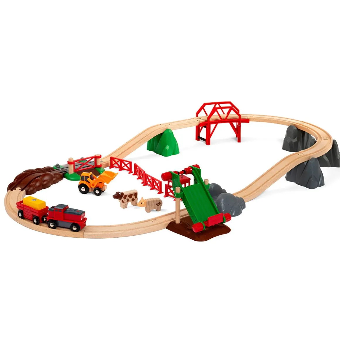 BRIO MAATILAN ELÄIMET RATASETTI