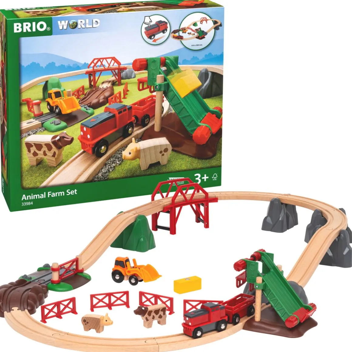 BRIO MAATILAN ELÄIMET RATASETTI