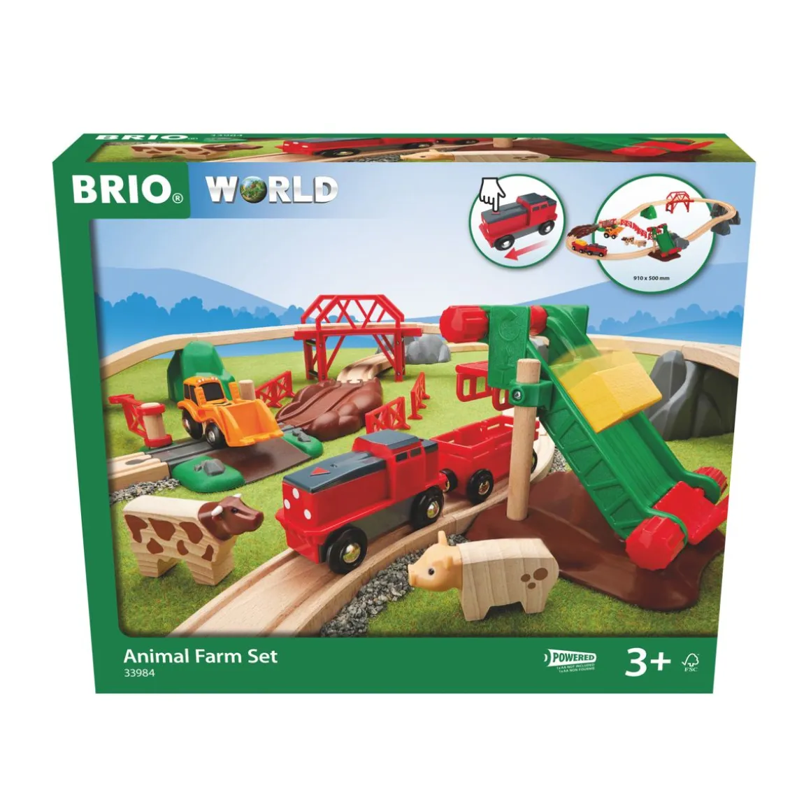 BRIO MAATILAN ELÄIMET RATASETTI