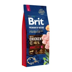 BRIT PREMIUM BY NATURE ADULT L CHICKEN 15 KG