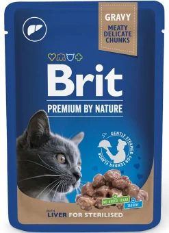 BRIT PREMIUM BY NATURE CAT ANNOSP. STER. GRAVY LIVER 100 G