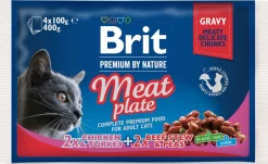 BRIT PREMIUM CAT ANNOSP. ADULT MEAT PLATE 4*100G 400 G