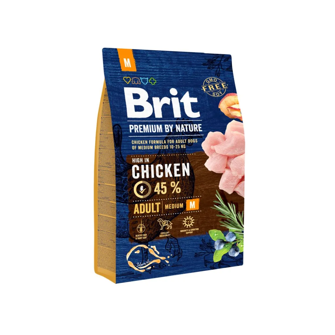 BRIT PREMIUM BY NATURE ADULT M CHICKEN 3 KG