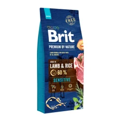 BRIT PREMIUM BY NATURE ADULT SENSITIVE LAMB & RICE 15 KG