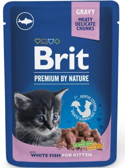 BRIT PREMIUM BY NATURE CAT ANNOSP. KITTEN WHITE FISH 100 G