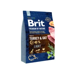 BRIT PREMIUM BY NATURE LIGHT TURKEY & OAT 3 KG