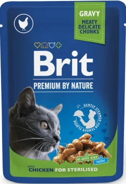 BRIT PREMIUM CAT ANNOSP. STER. GRAVY CHICKEN 100 G
