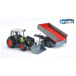 BRUDER BR2112 CLAAS NECTIS 267 F TRAKTORI ETUKUORMAAJALLA SEKÄ