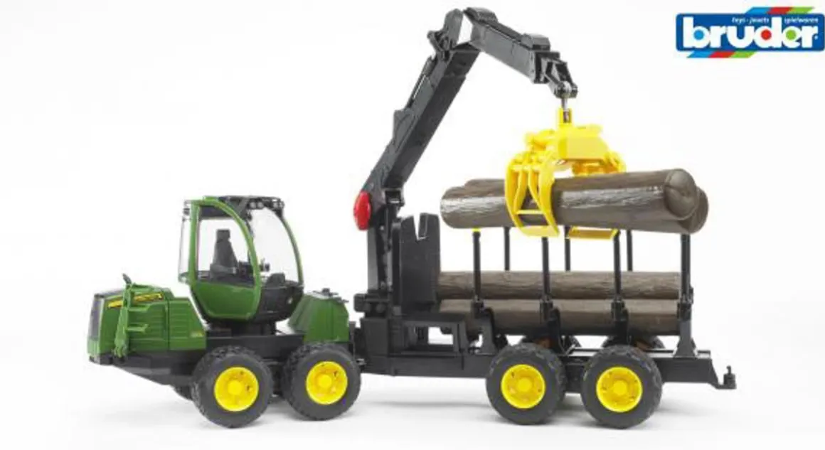 BRUDER BR2133 JOHN DEERE 1210E KUORMATRAKTORI KUORMAAJALLA JA N