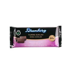 BRUNBERG TUMMA SUKLAALEVY 60 %  50 G