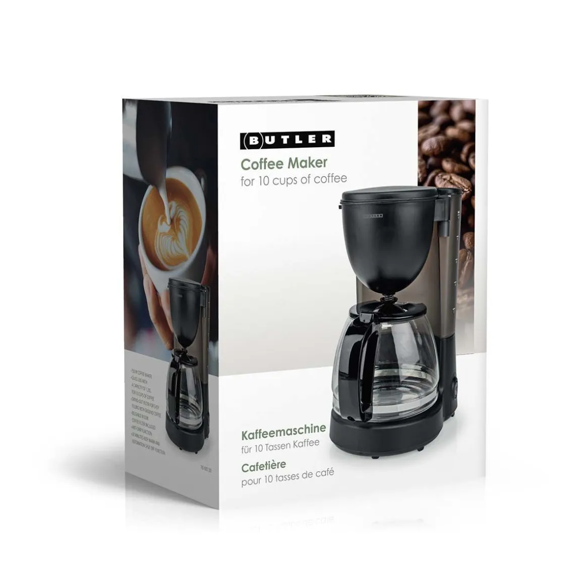 BUTLER KAHVINKEITIN 1,25L/10 KUPPIA