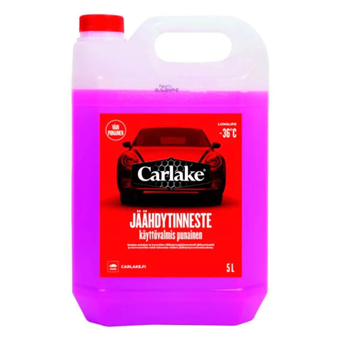 CARLAKE JÄÄHDYTINNESTE KÄYTTÖVALMIS -36 C PUNAINEN 5 L
