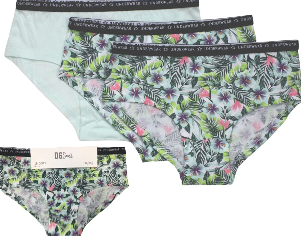 CARLSTEINS TYTTÖJEN HIPSTERIT 3-PACK 158/164 KUKKA