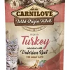 CARNILOVE KISSAN ANNOSATERIA KAST. ADULT KALKKUNA-ROHTOVIRMAJUU 85 G