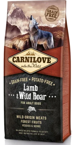 CARNILOVE KOIRAN TÄYSRAVINTO ADULT LAMMAS-VILLISIKA 12 KG