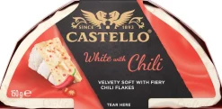 CASTELLO WHITE WITH RED CHILI VALKOHOMEJUUSTO 150 G