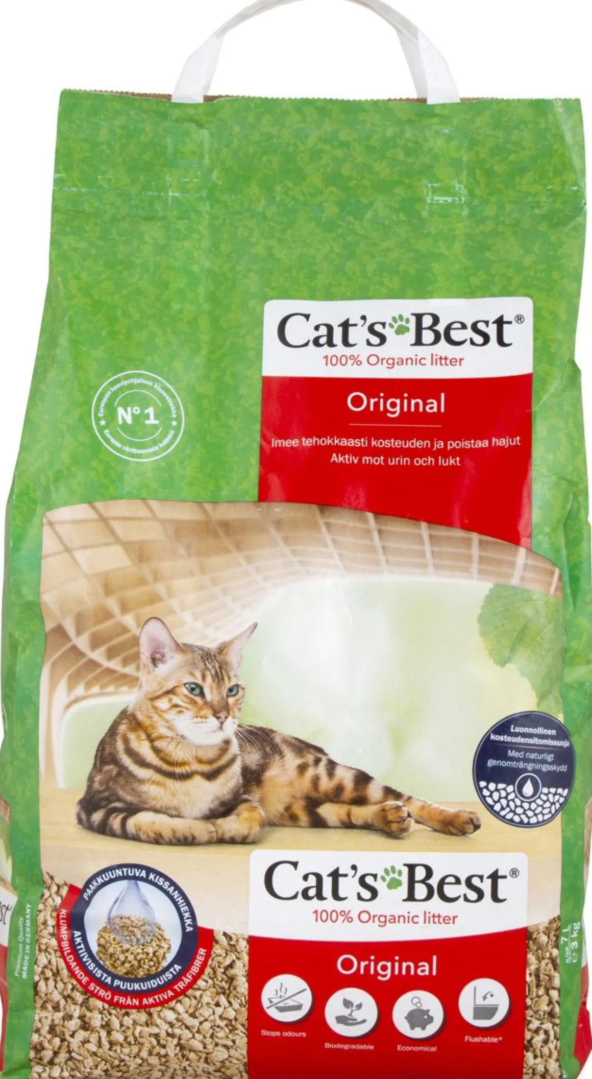 CAT'S BEST ORIGINAL PAAKKUUNTUVA KISSANHIEKKA 7 L