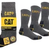 CAT TYÖSUKKA 3PR HARMAA 43-46