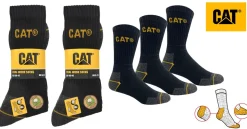 CAT TYÖSUKKA 3PR MUSTA 43-46
