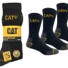 CAT TYÖSUKKA 3PR MUSTA 39-42