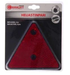 C-BRIGHT HEIJASTINPARI KOLMIO PUNAINEN
