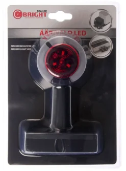 C-BRIGHT LED ÄÄRIVALO 12-24V PUN/VAL. KUMIVARSI