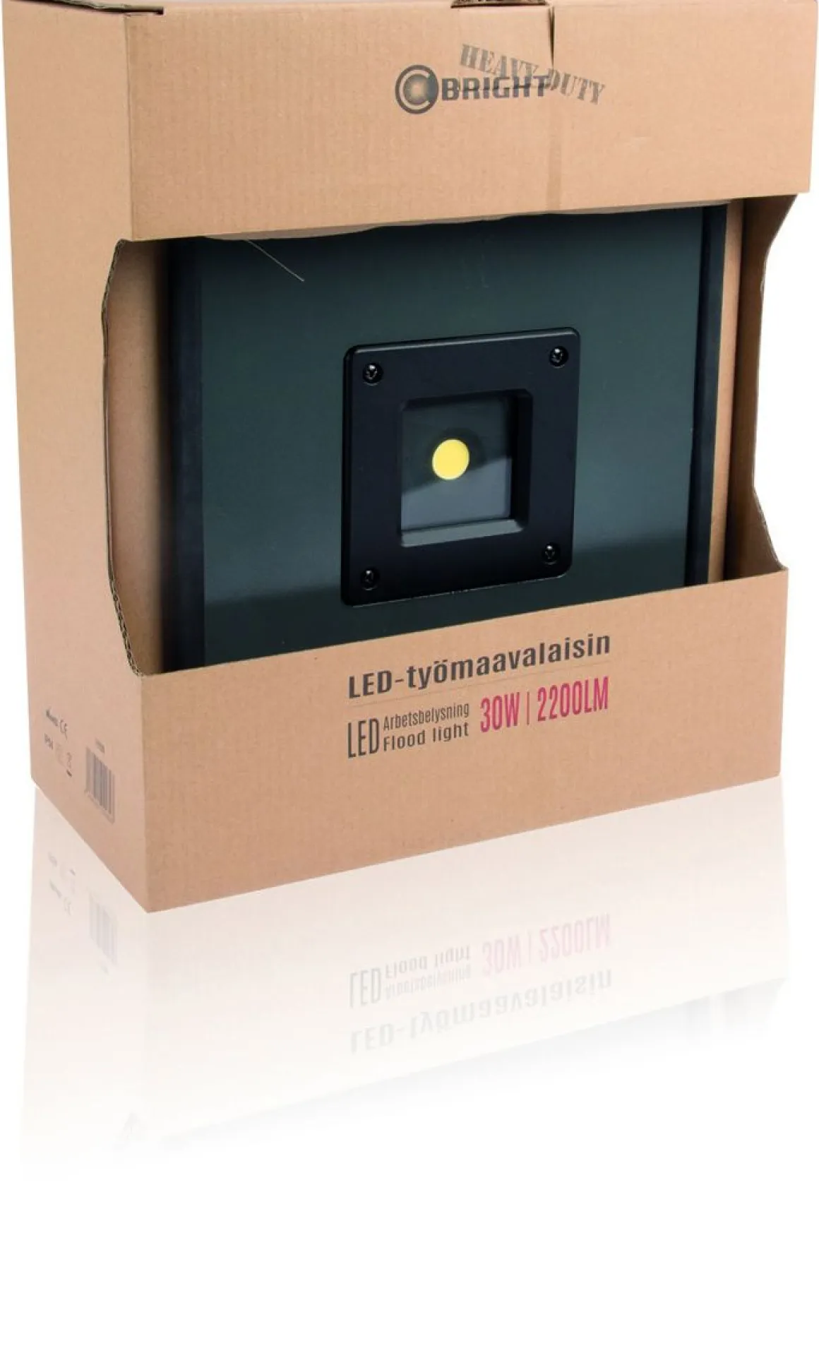 C-BRIGHT LED-TYÖVALAISIN 30W 5M KUMIKAAPELI IP20 2200LM