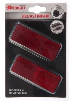 C-BRIGHT HEIJASTINPARI 96X38MM PUNAINEN