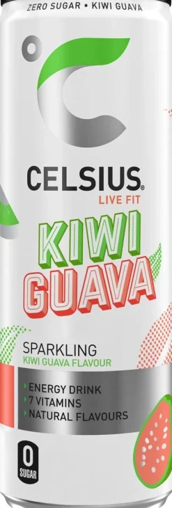 CELSIUS VITAMINOITU ENERGIAJUOMA KIWI-GUAVA TLK 355 ML