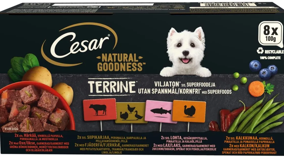 CESAR NATURAL GOODNESS VILJATON MUREKELAJ. 8*100G 800 G