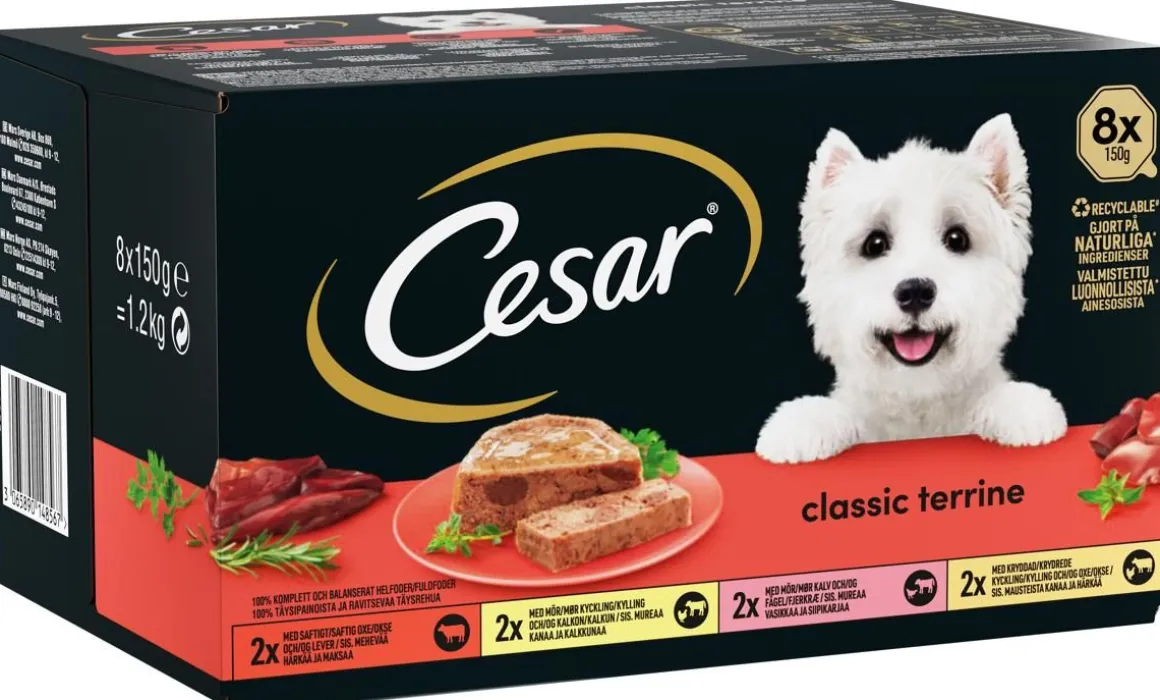 CESAR CLASSICS SELECTION 8*150G MUREKE 1,2 KG