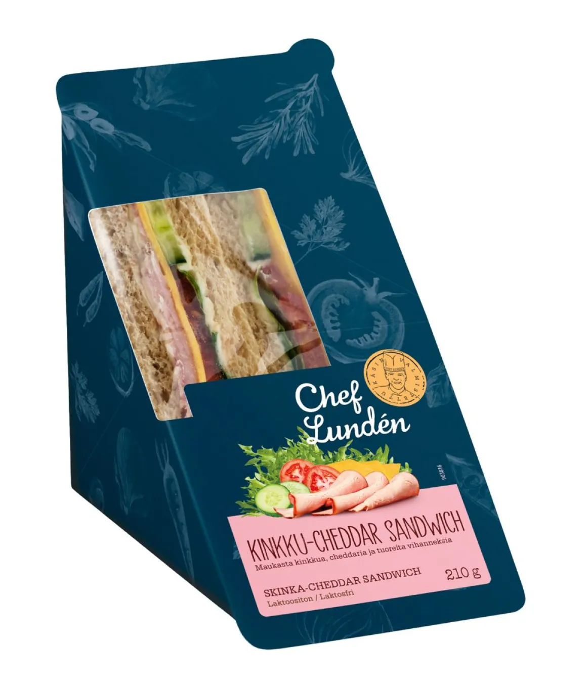 CHEF LUNDEN SANDWICH KINKKU-CHEDDAR 210 G