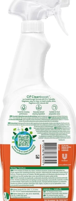 CIF POWER & SHINE PUHDISTUSSUIHKE KEITTIÖ 750 ML