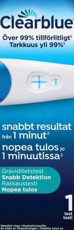 CLEARBLUE VISUAL RAPID DETECT-NOPEA TULOS RASKAUSTESTI
