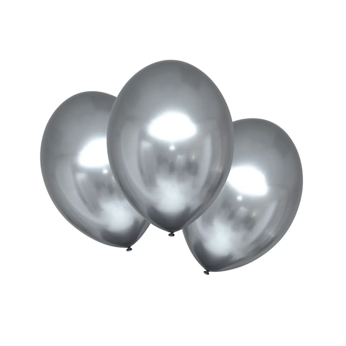 28 CM METALLIKROMIHOPEA SATIN LUXE ILMAPALLO 6 KPL/PSS