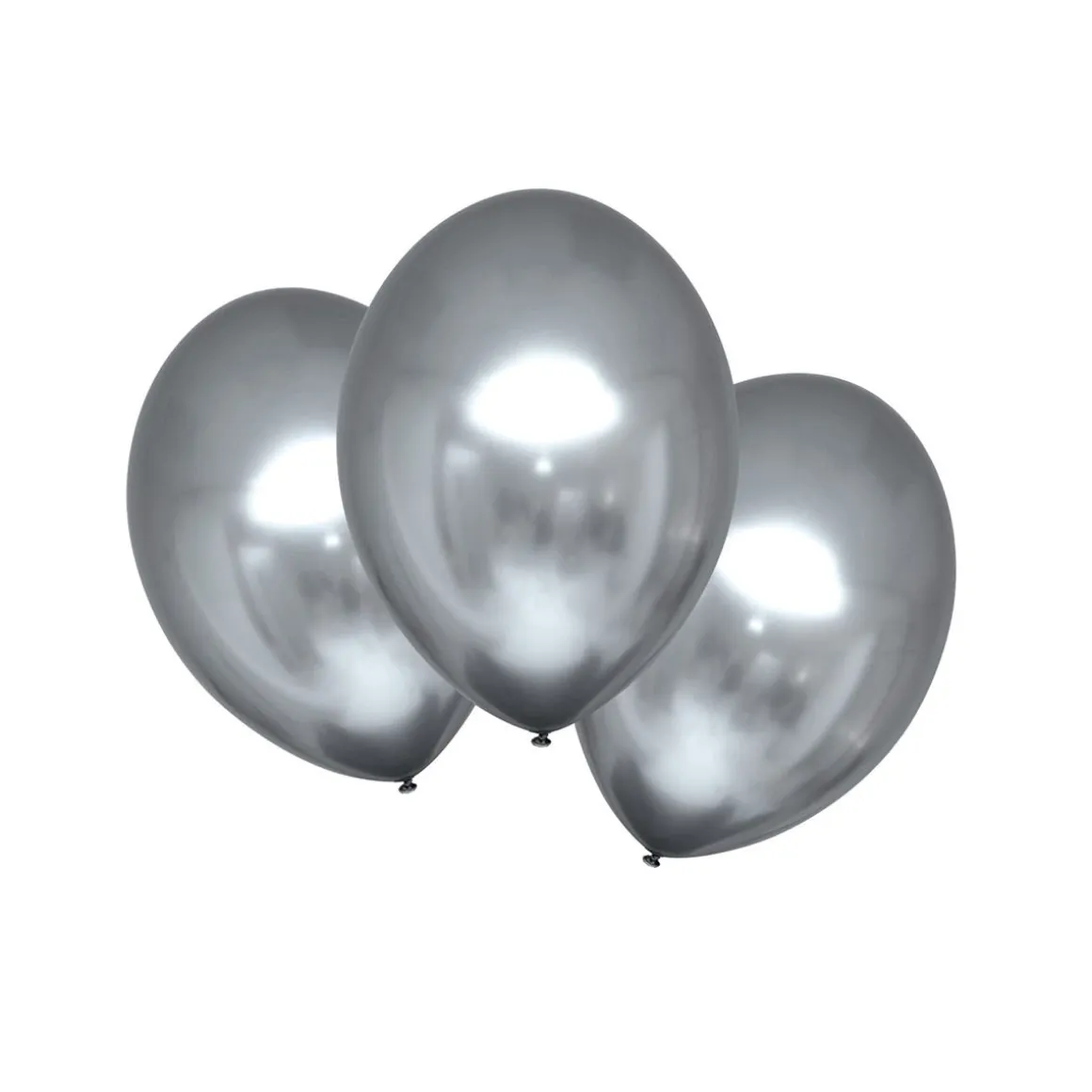 28 CM METALLIKROMIHOPEA SATIN LUXE ILMAPALLO 6 KPL/PSS
