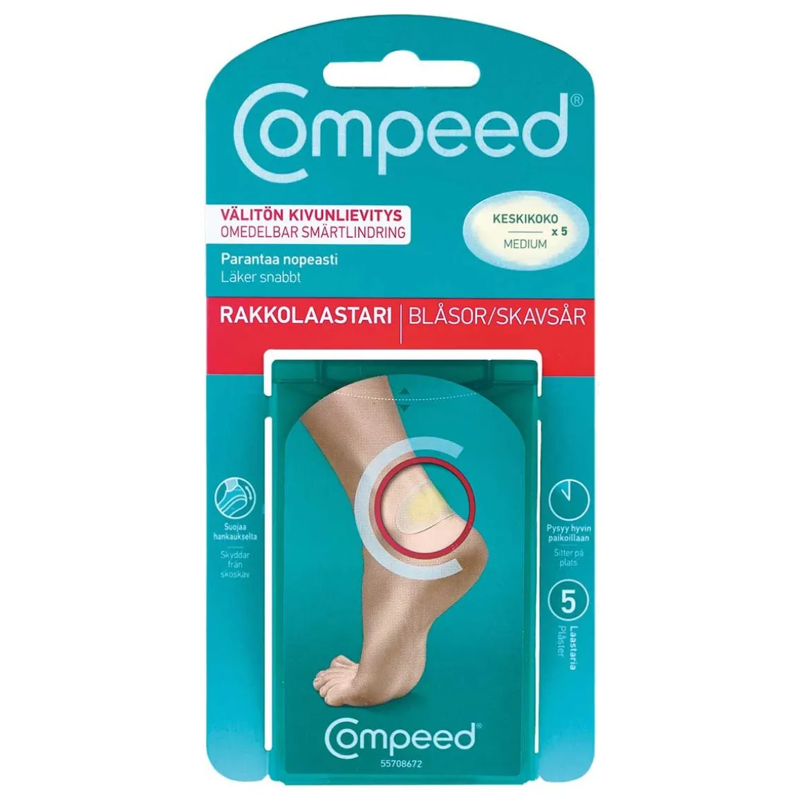 COMPEED RAKKOLAASTARI MEDIUM 5KPL 5 KPL